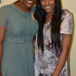 Grey and pink marble dress